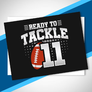 Tackle 11th Birthday 11 Years Couples Anniversary Postcard
