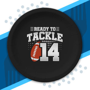 Tackle 14th Birthday 14 Years Couples Anniversary Paper Plates