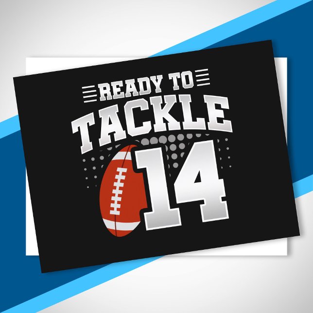 Tackle 14th Birthday 14 Years Couples Anniversary Postcard (Creator Uploaded)