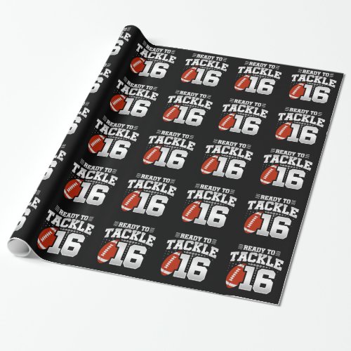 Tackle 16th Birthday 16 Years Couples Anniversary Wrapping Paper