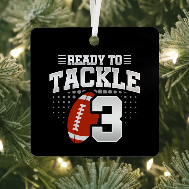Tackle 3rd Birthday 3 Years Couples Anniversary Metal Ornament (Insitu)