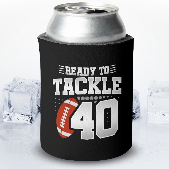 Tackle 40th Birthday 40 Years Couples Anniversary Can Cooler (Creator Uploaded)