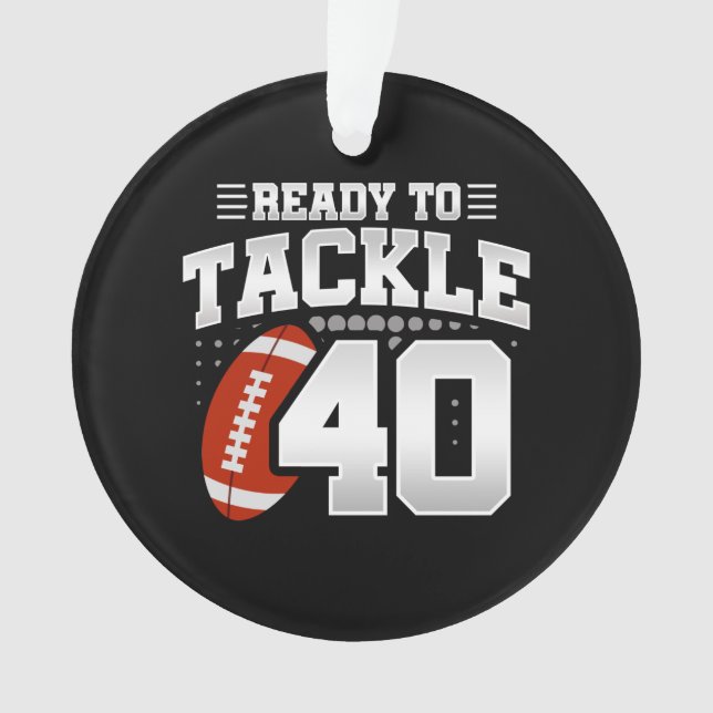Tackle 40th Birthday 40 Years Couples Anniversary Ornament (Front)