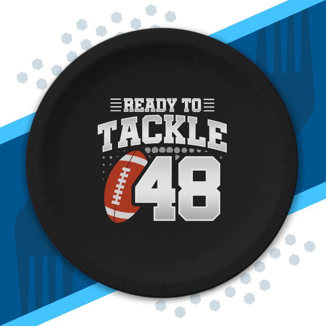 Tackle 48th Birthday 48 Years Couples Anniversary Paper Plates (Creator Uploaded)