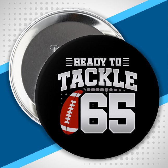 Tackle 65th Birthday 65 Years Couples Anniversary Button (Creator Uploaded)