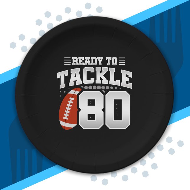 Tackle 80th Birthday 80 Years Couples Anniversary Paper Plates (Creator Uploaded)