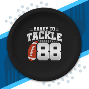 Tackle 88th Birthday 88 Years Couples Anniversary Paper Plates