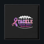 Tackle Breast Cancer And Domestic Violence Footll  Magnet<br><div class="desc">Tackle Breast Cancer And Domestic Violence Footll</div>