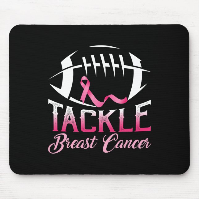 Tackle Breast Cancer Awareness American Football P Mouse Pad (Front)
