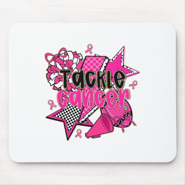 Tackle Breast Cancer Awareness American Footbyll P Mouse Pad (Front)