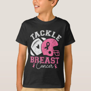 Tackle Breast Cancer Awareness Nk Ribbon American T-Shirt