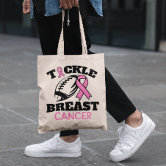 WCN initials, Pink Ribbon, Tote Bag