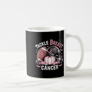 Tackle Breast Cancer Football Breast Cancer Awaren Coffee Mug