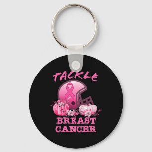 Tackle Breast Cancer Football Breast Cancer Awaren Keychain