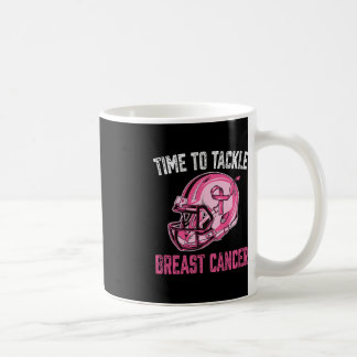 Tackle Breast Cancer Football Helmet Pink Ribbon A Coffee Mug