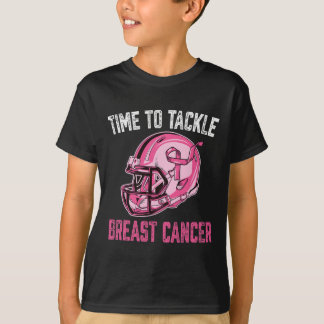 Tackle Breast Cancer Football Helmet Pink Ribbon A T-Shirt