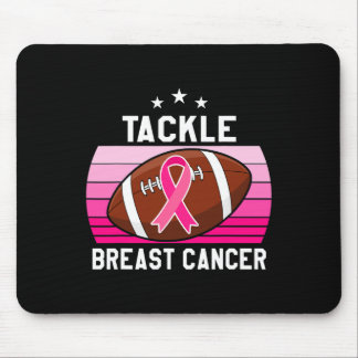 Tackle breast cancer Men women Tee Vintage Footbal Mouse Pad