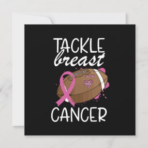 Tackle Cancer Breast Cancer Awareness Ribbon Invitation