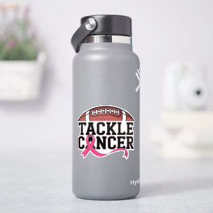 Tackle Cancer Pink Ribbon Design Sticker