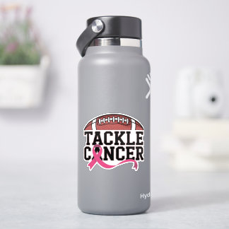 Tackle Cancer Pink Ribbon Design Sticker