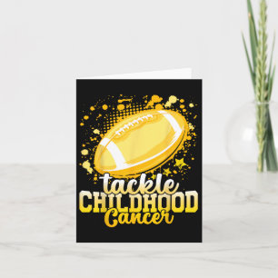 Tackle Childhood Cancer Football Childhood Cancer Card