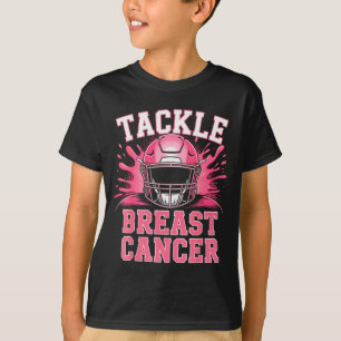 Tackle Football Breast Cancer Awareness Nk Ribbon T-Shirt