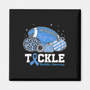 Tackle Footll Diabetic Blue Diabetes Type 1 Awaren Magnet