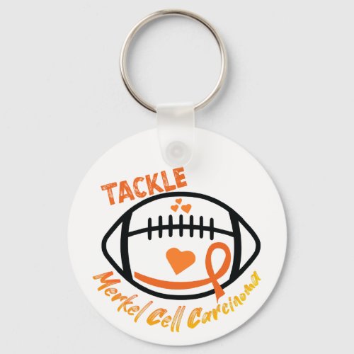 Tackle Merkel Cell Carcinoma Double Sided Keychain