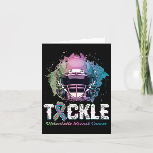 Tackle Metastatic Breast Cancer Awareness Day Foot Card (Front)