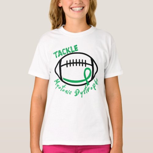 Tackle Myotonic Dystrophy with Awareness Ribbon  T_Shirt