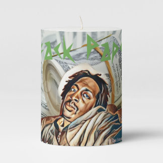 $tackPaper Pillar Candle