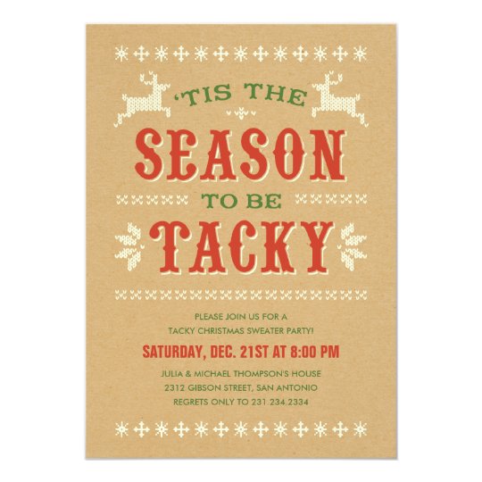 tacky christmas sweater party invitations zazzle com tacky christmas sweater party invitations zazzle com