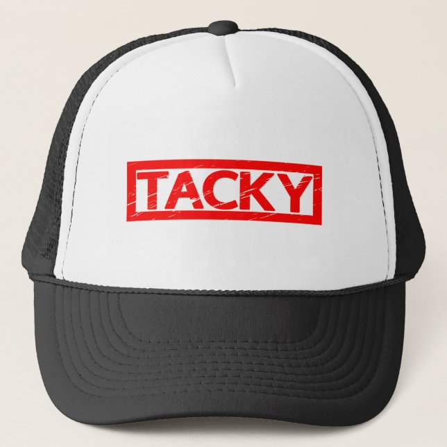 Tacky Stamp Trucker Hat (Front)