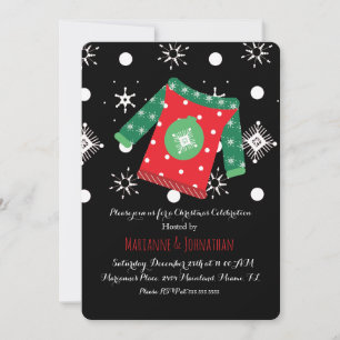 Tacky Sweater Christmas Corporate Office Event Invitation