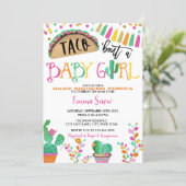 Taco about a Baby Boy Shower Invitation (Standing Front)