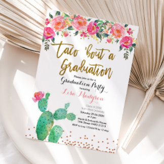 Taco about a Graduation Party Invite card