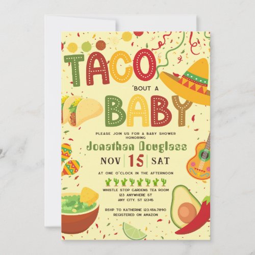 Taco About Baby Shower Invitation