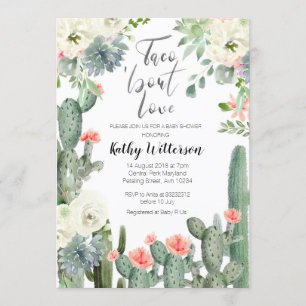 Taco about Love Baby Shower Invitation