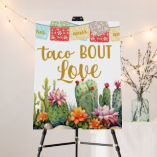 Taco About Love Wedding Foam Board