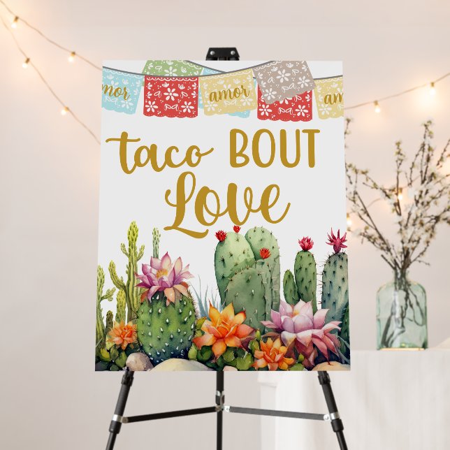 Taco About Love Wedding Foam Board (In Situ (Stand))