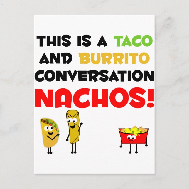 Taco and Burrito Business Postcard (Front)