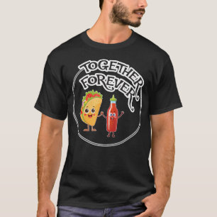 Taco And Hot Sauce Hot Wings Spicy Food Lover Taco T-Shirt