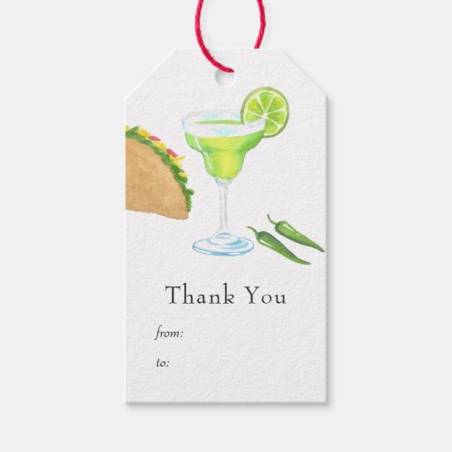 Taco and Tequila themed Gift Tags