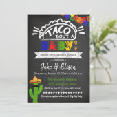 Taco Baby Shower for Couple Invitation (Standing Front)