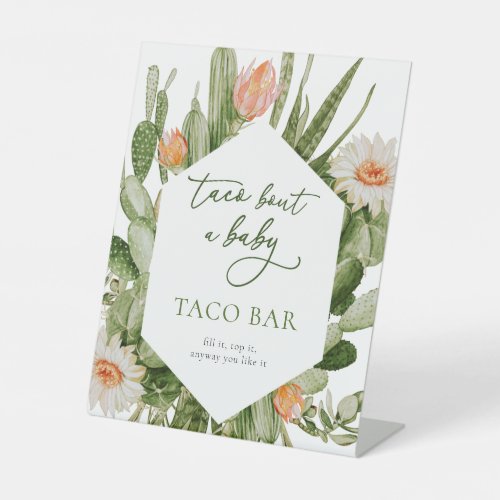 Taco Bar Baby Shower Sign 