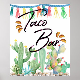 Taco Bar Poster Taco Party