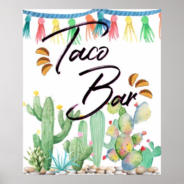 Taco Bar Poster | Taco Party (Front)
