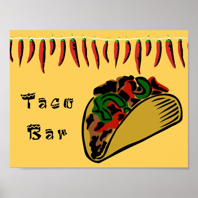 Taco Bar Sign (Front)