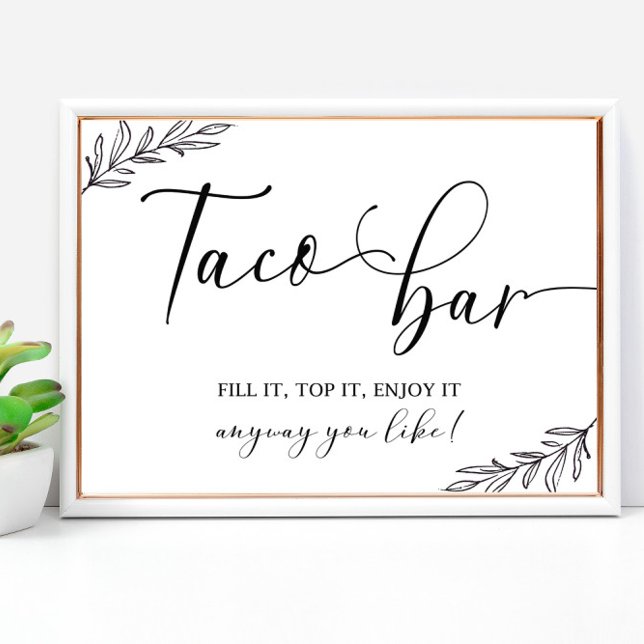 Taco bar wedding sign 8x10 (Creator Uploaded)