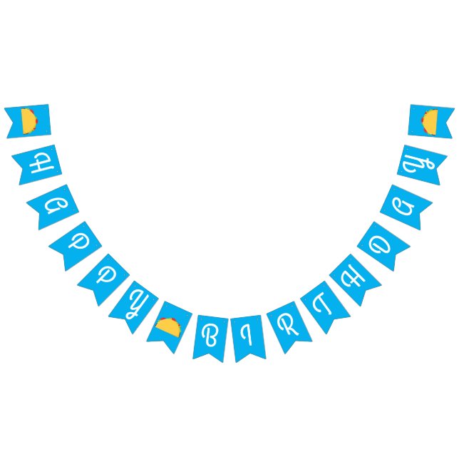 Taco Birthday Party Mexican Food Bunting Flags (All)